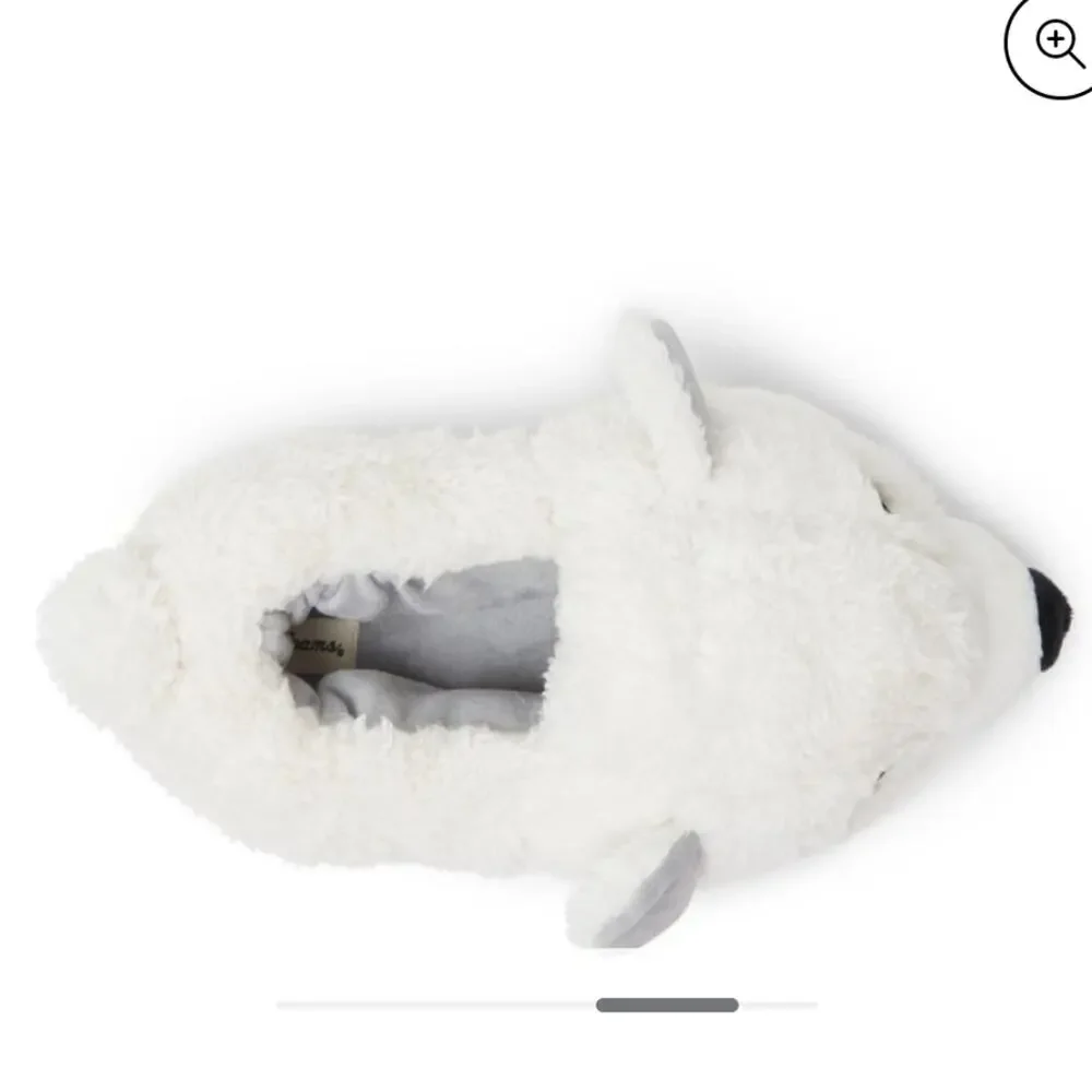 NWT Dearfoams Polar Bear Slippers Size 4-5 Hard Soles Christmas Plush 3D Animal